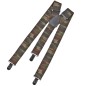 Preview: Suspenders, woodland, with metal clips
